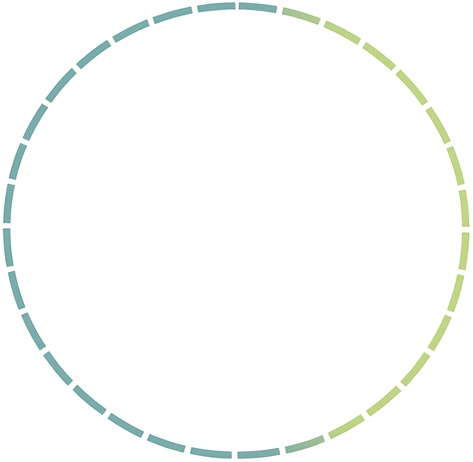 Circulo punteado limpio