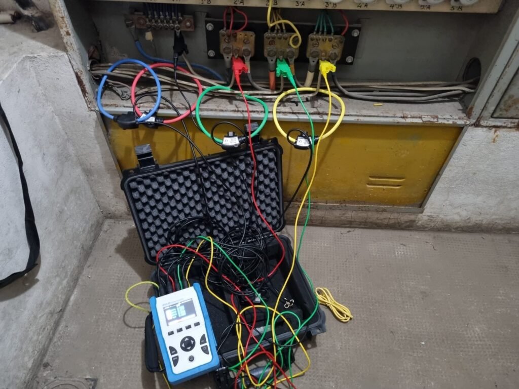 Analizador de calidad de energía en tablero