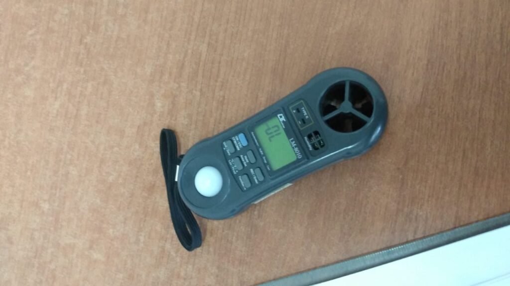 Medición de ventilación con anemómetro